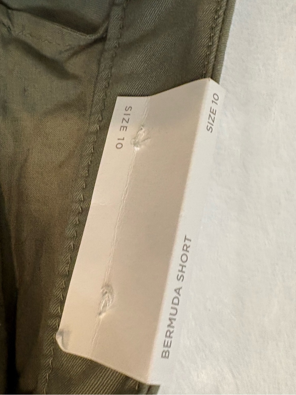 LOFT Olive Green Cuffed Bermuda Shorts - Picture 6 of 11